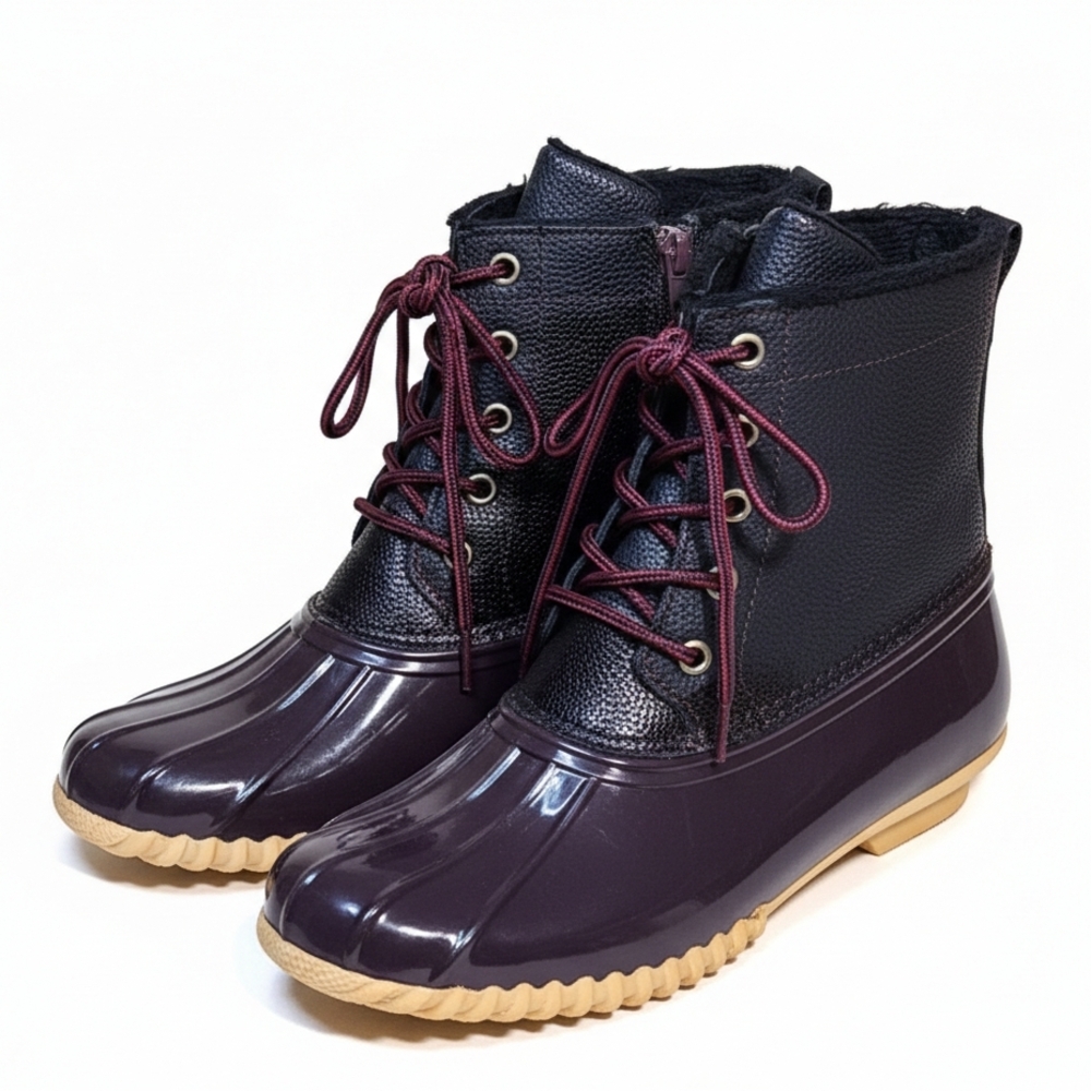 SPORTO BELLA WINE WATERPROOF DUCK BOOTS 7